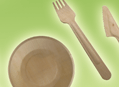 assiettes en bois