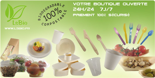 Toute la vaisselle biodégradable