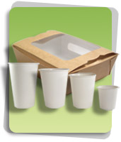 gobelets carton, boîtes carton biodégradable