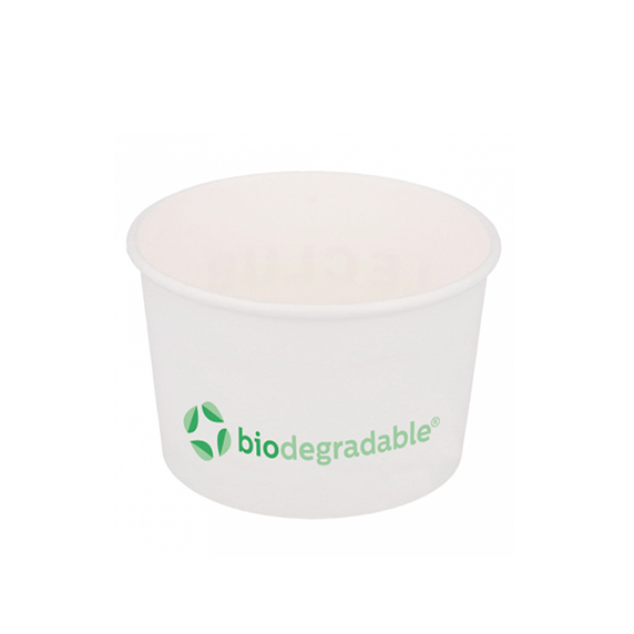 Pot à glace en carton biodégradable et compostable 120ml