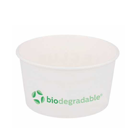 Pot pour glace en carton biodégradable et compostable 160ml