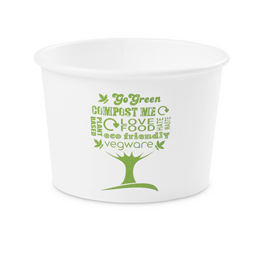 Pot à glace ou à soupe en carton biodégradable 240ml