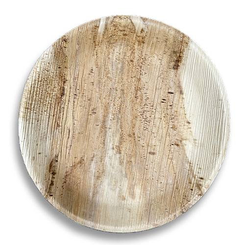 assiette ronde en palmier élégance 25cm LSI