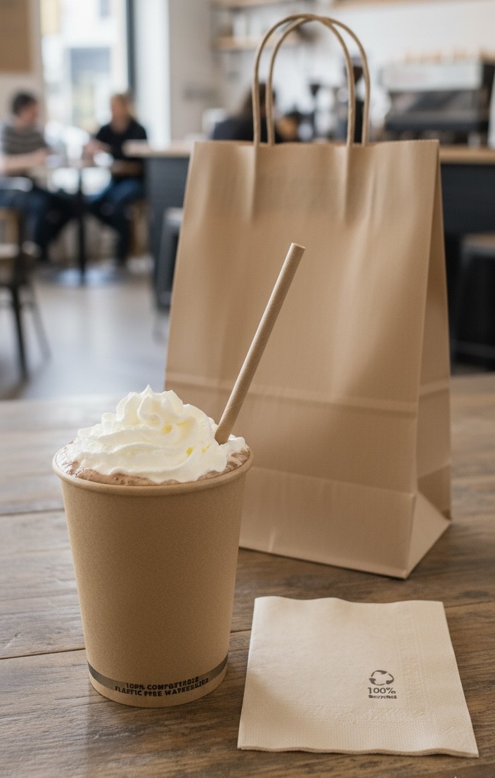 gobelet carton kraft sac cabas lsbio