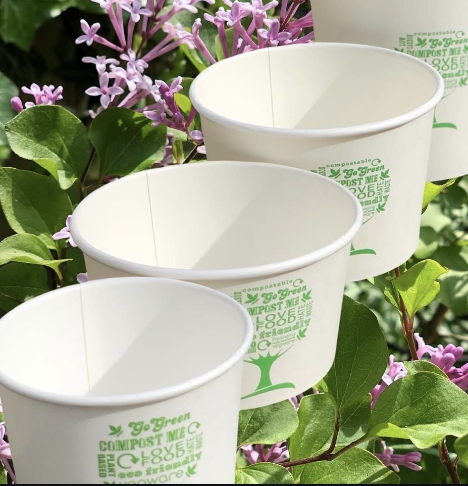 pot en carton 240ml 720ml pour soupe salade lsbio