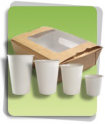 Vaisselle jetable en carton biodégradable