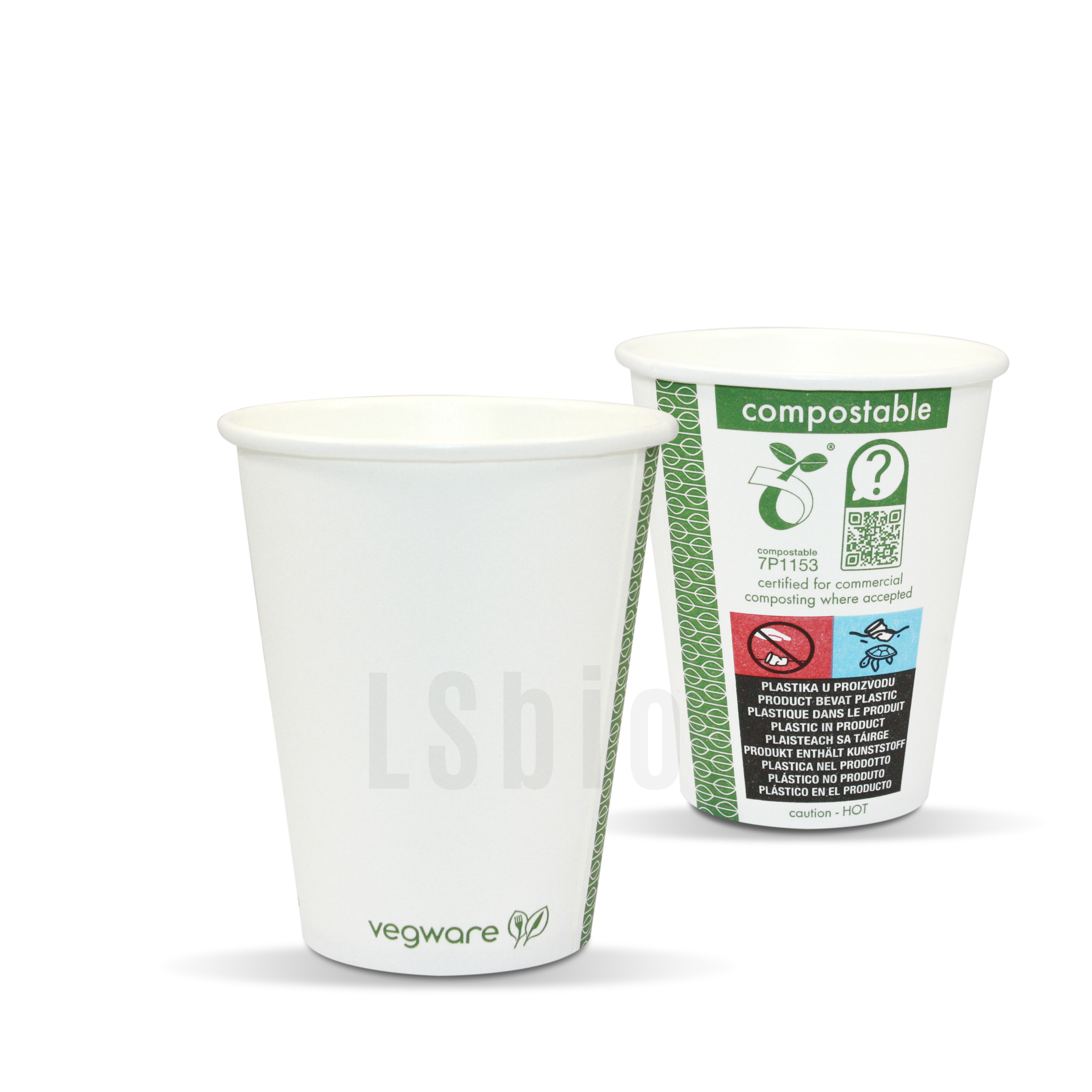 Gobelets café biodégradables et compostables à 100%