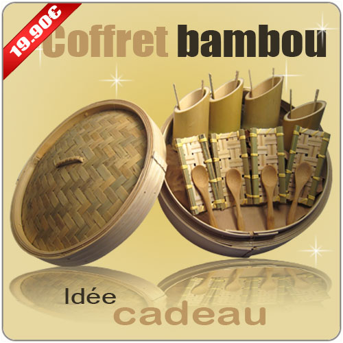Coffret bambou 17 pièces