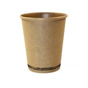 Gobelet kraft 240 ml biodégradable et compostable – vaisselle jetable écologique LSBIO