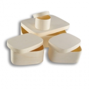 Set de 4 boîtes en bois