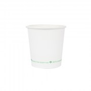 gobelet carton 120 ml sans plastique compostable blanc naturel