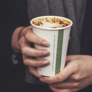 Gobelet carton blanc 360 ml biodégradable et compostable pour boissons chaudes